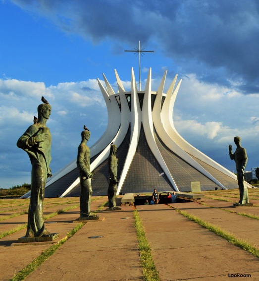 La cathédrale de Brasilia, Brésil