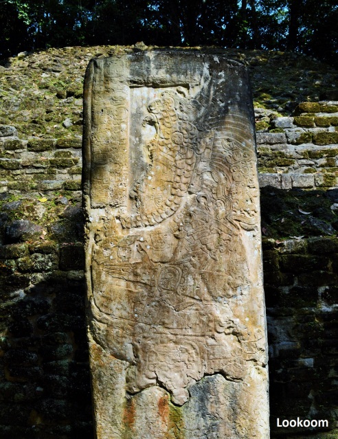 Stèle 9, Lamanai, Belize